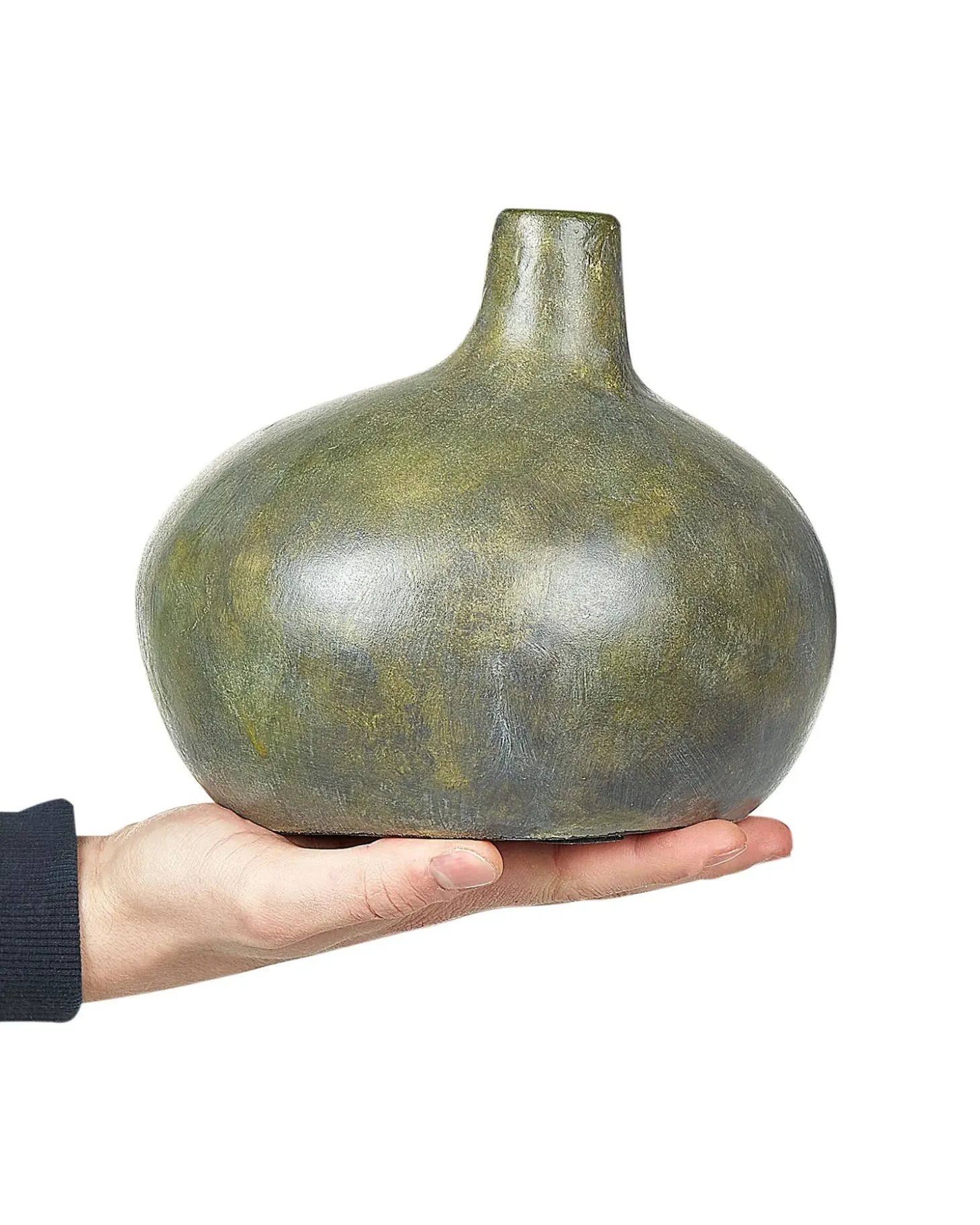 Dekovase KLANG Keramik 18 cm Grå