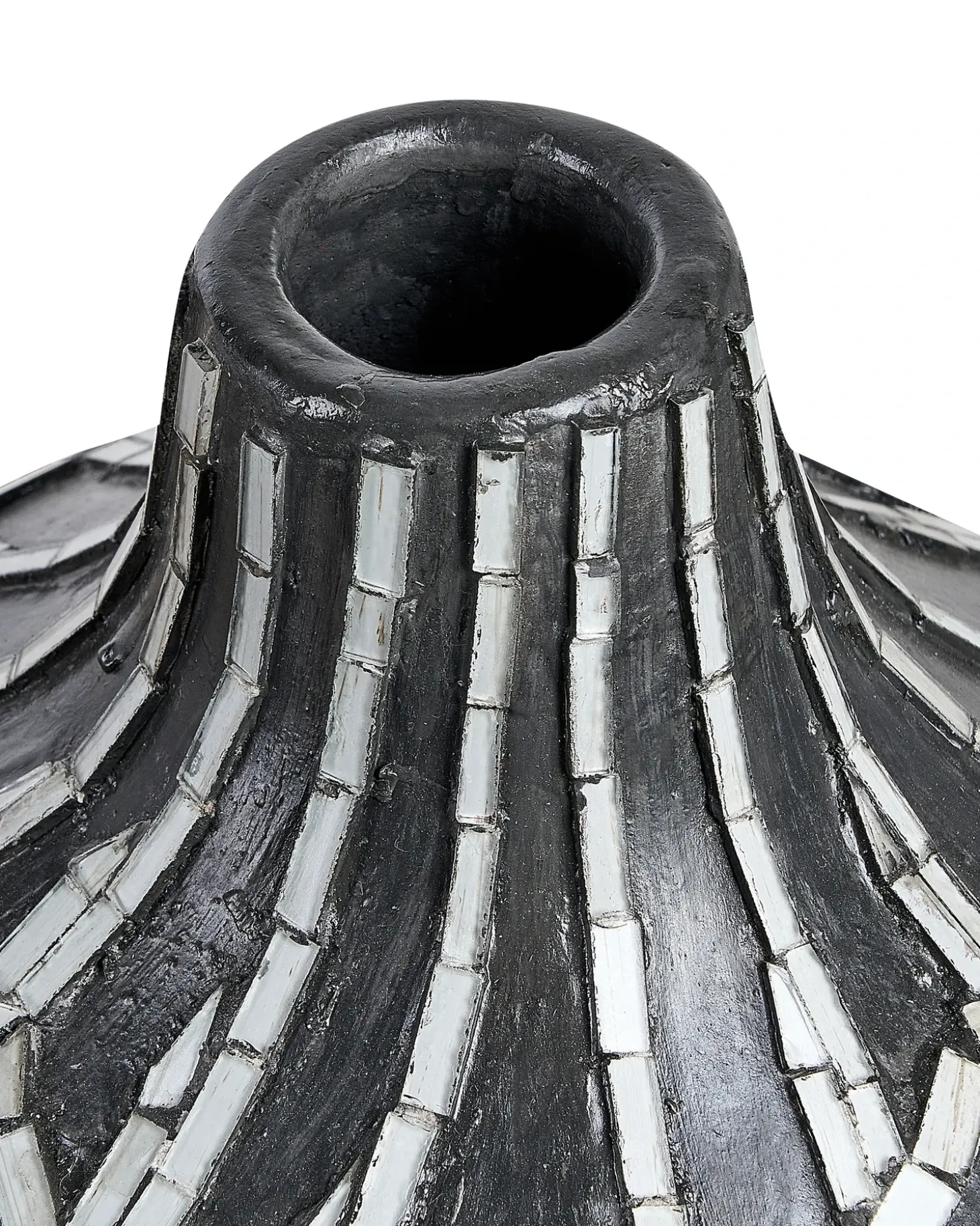 Dekovase KUALU Keramik 35 cm Sort