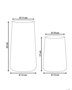 Dekovase KULCHE Glas 25/17 cm Transparent