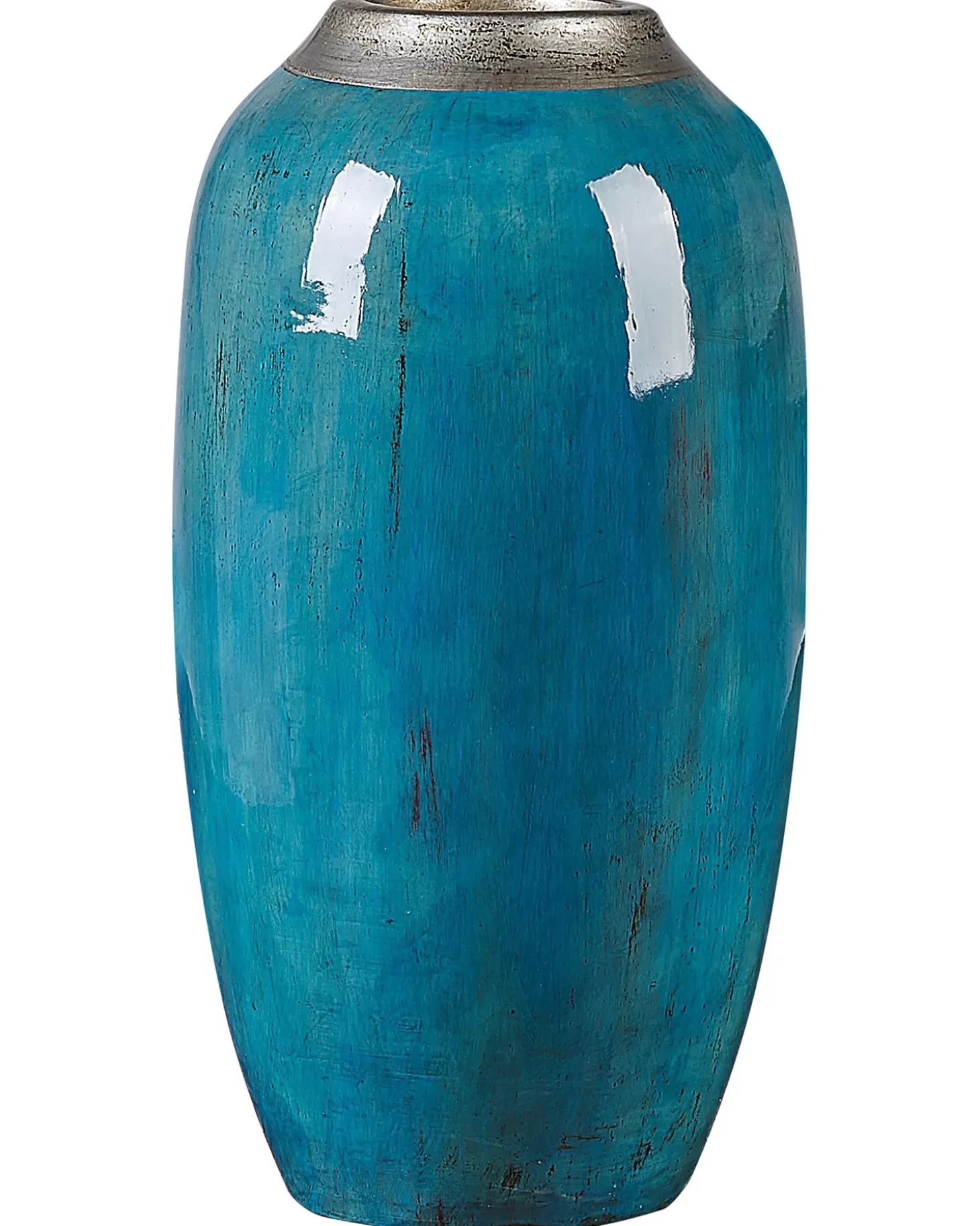 Dekovase MILETUS Keramik 42 cm Blå
