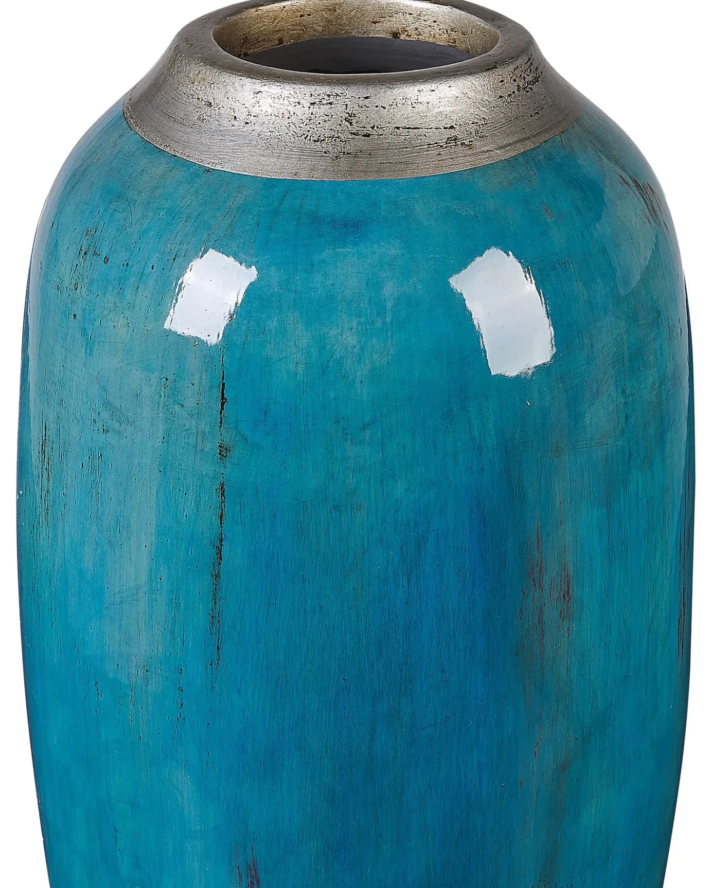 Dekovase MILETUS Keramik 42 cm Blå