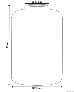 Dekovase MIRCHI Glas 41 cm Orange