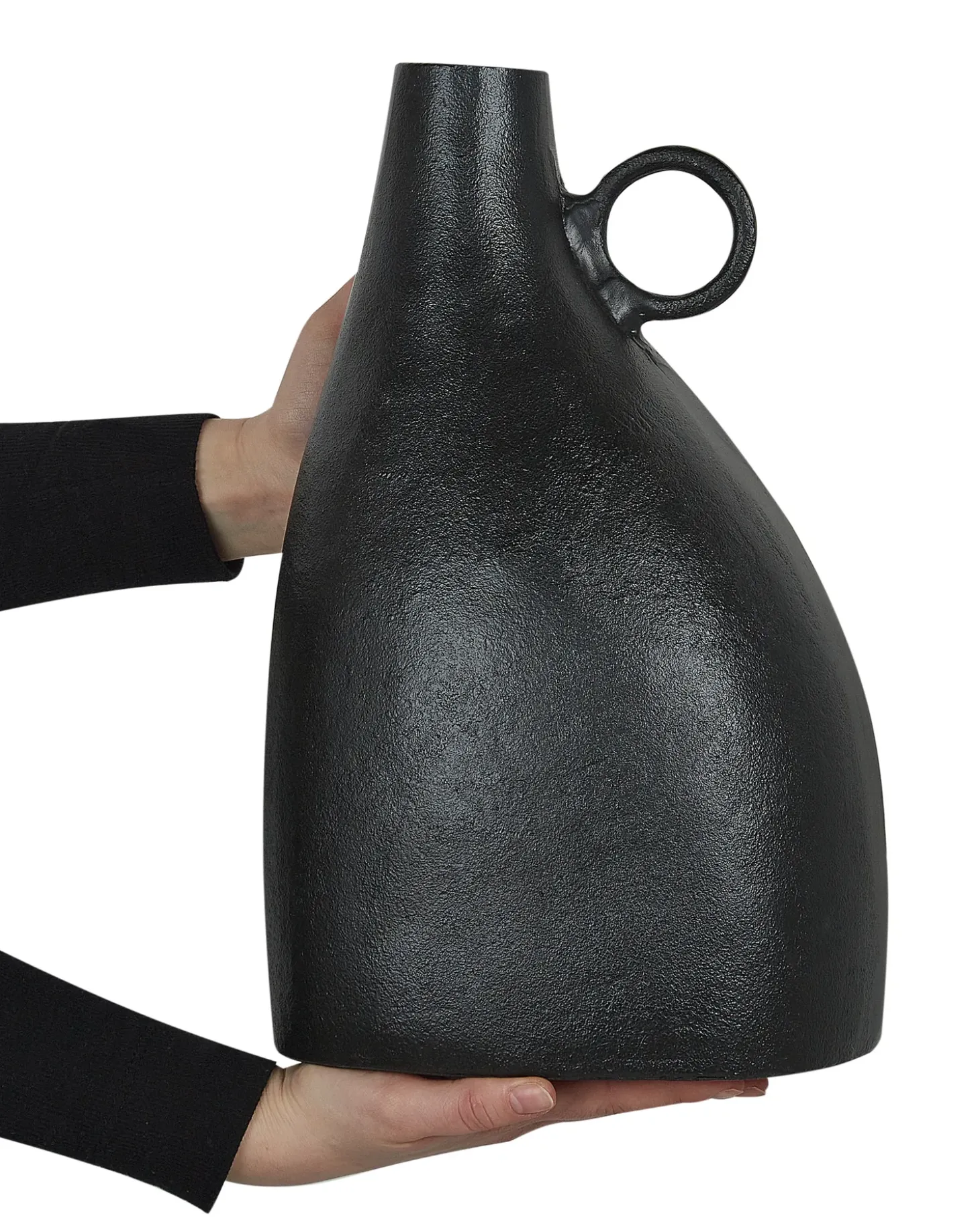 Dekovase NARBADA Metal 36 cm Sort