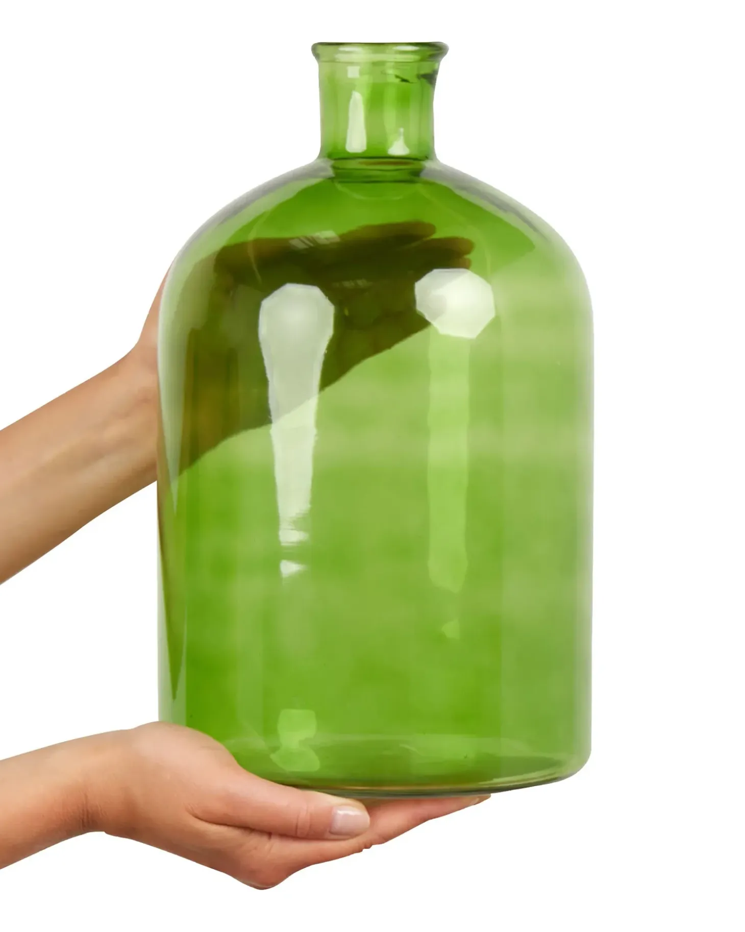 Dekovase PULAO Glas 31 cm Grøn