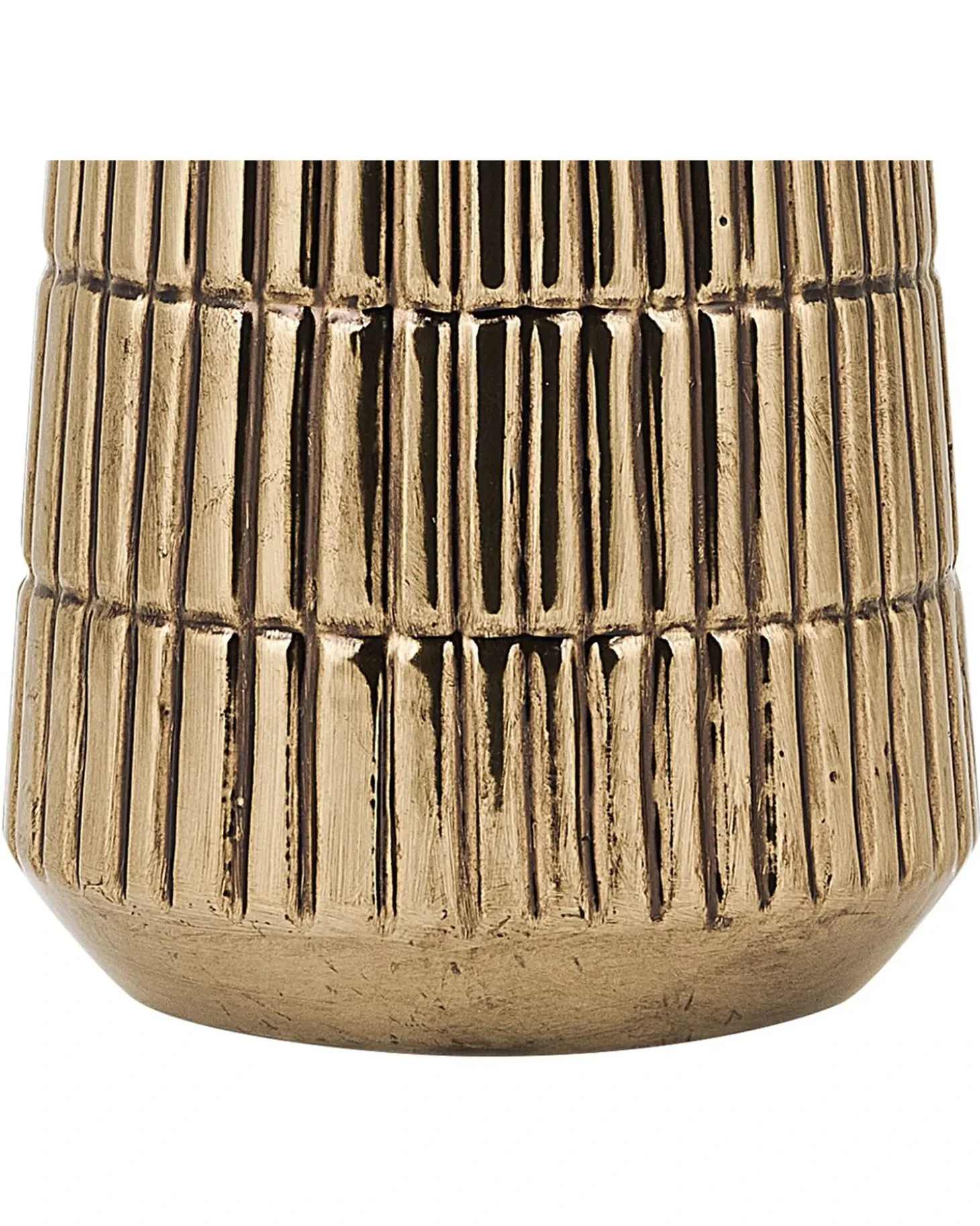 Dekovase QANAWAT Stentøj 22 cm Guld