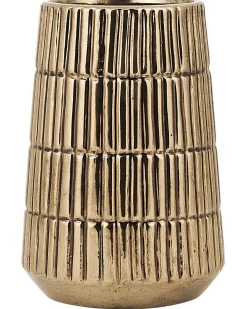 Dekovase QANAWAT Stentøj 22 cm Guld