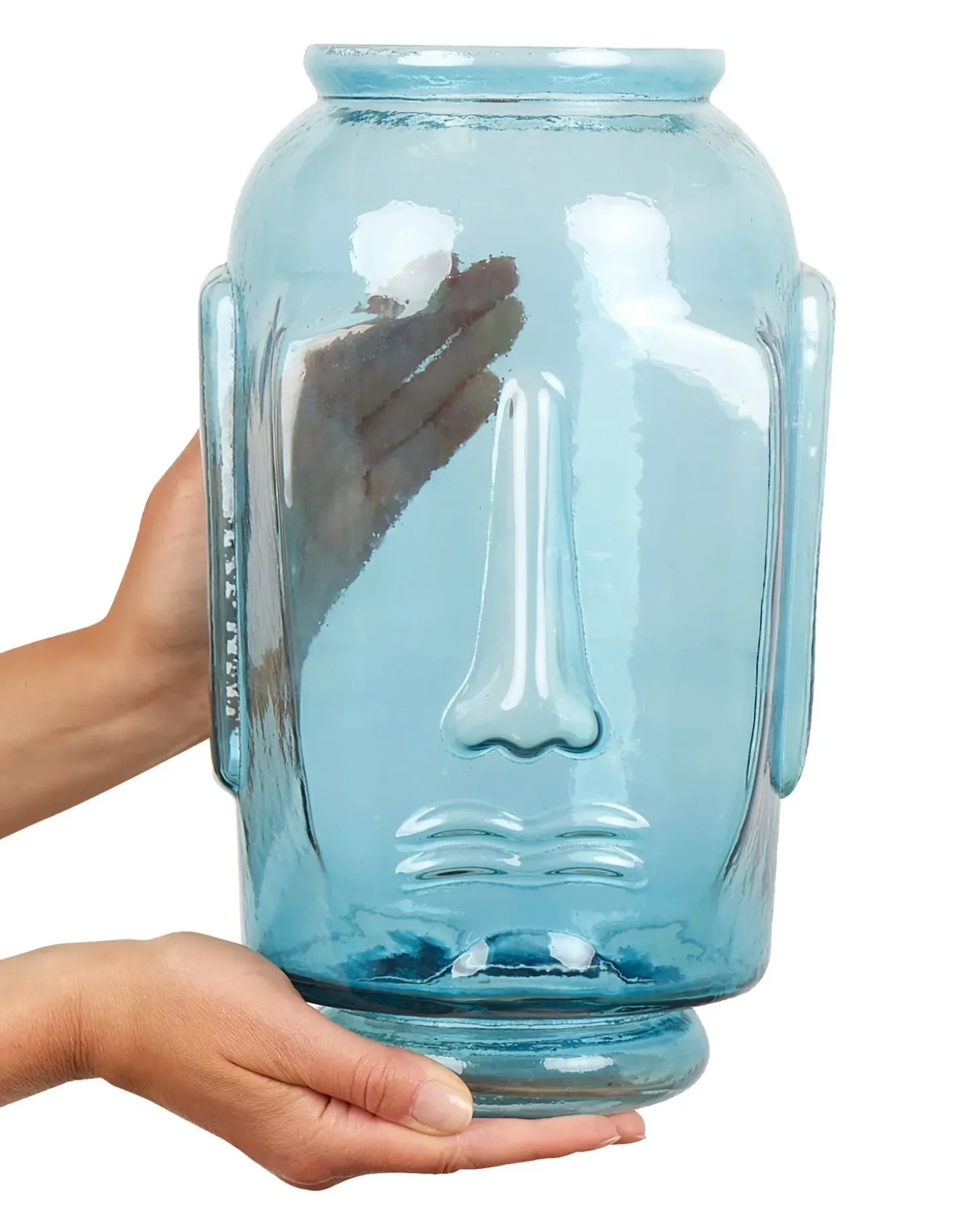 Dekovase SAMBAR Glas 31 cm Blå