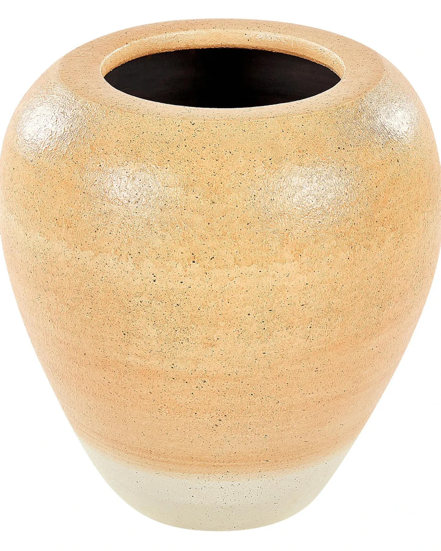 Dekovase SKIONE Keramik 34 cm Lysebrun