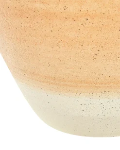 Dekovase SKIONE Keramik 34 cm Lysebrun