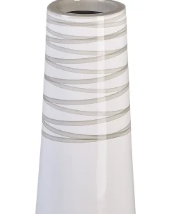 Dekovase TARRAGONA Keramik 57 cm Hvid