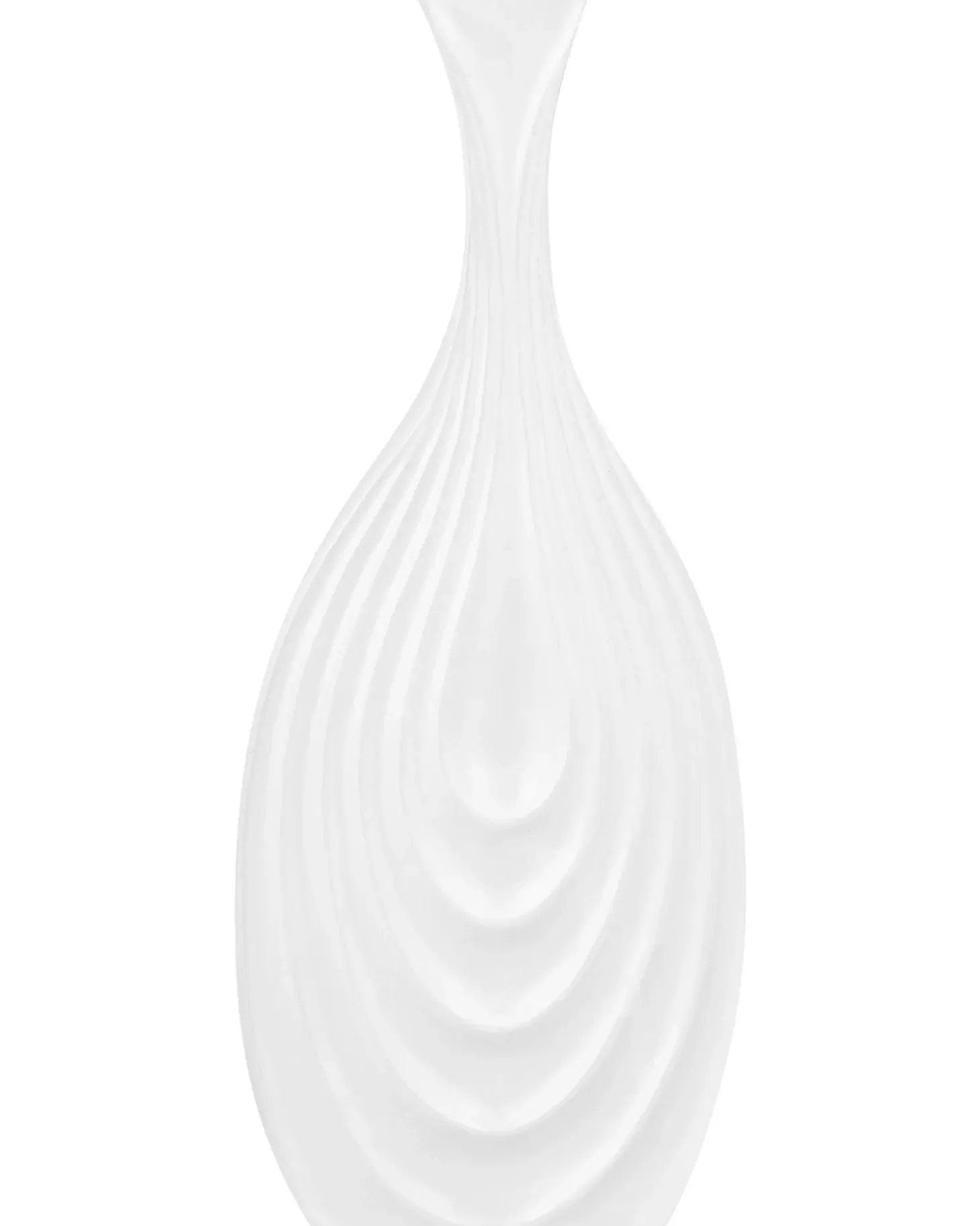 Dekovase THAPSUS Keramik 39 cm Hvid