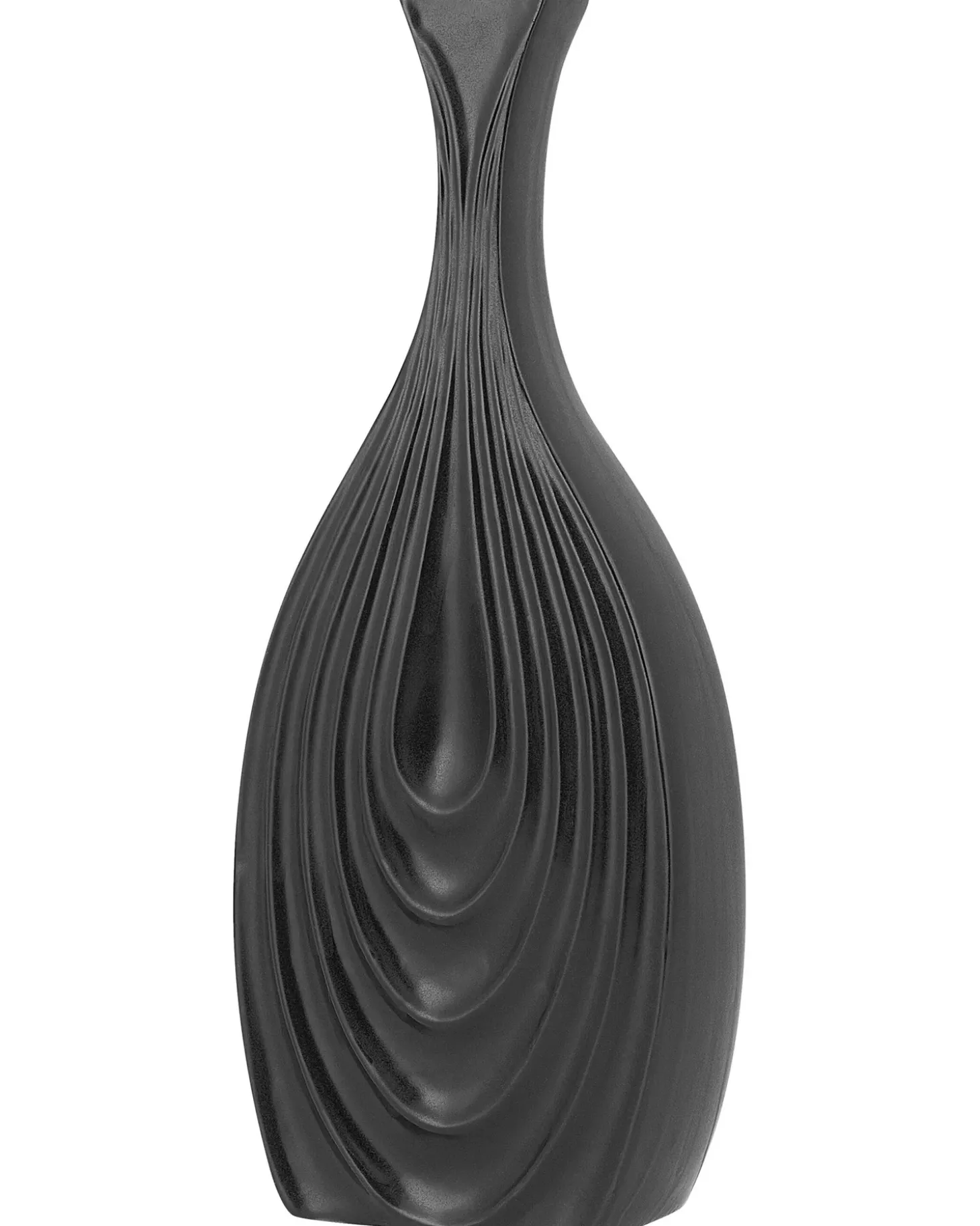 Dekovase THAPSUS Keramik 39 cm Sort