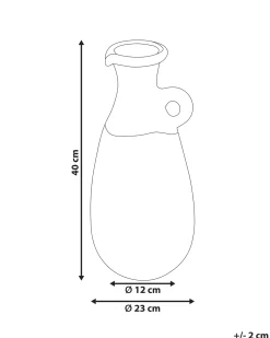 Dekovase VELIA Keramik 40 cm Blå