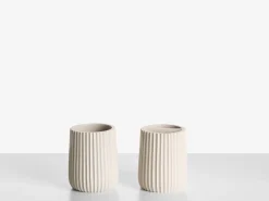 5-dele badeværelsessæt POZUZO Beige