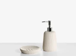 5-dele badeværelsessæt POZUZO Beige