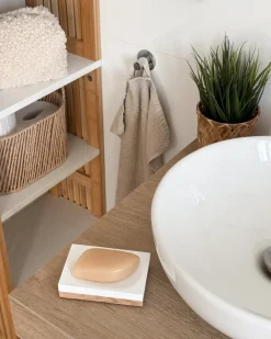 5-dele badeværelsessæt TAPICHE Hvid