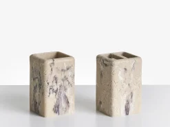 5-dele badeværelsessæt VILCANOTA Beige marmor