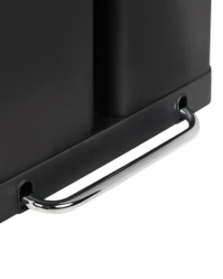 Dobbelt affaldsbeholder med pedal 60 L ECOSORT Metal Sort