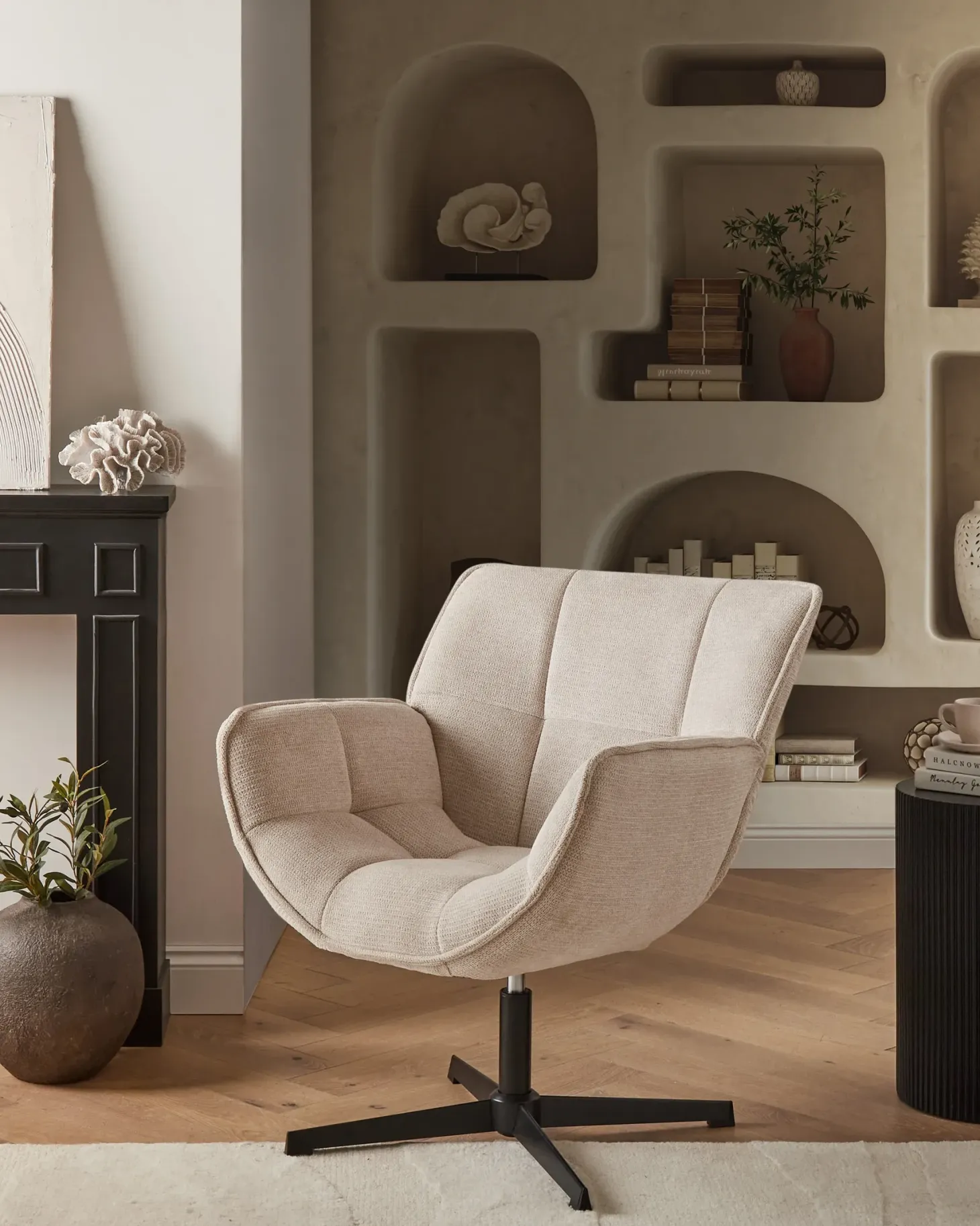 Dreje stol AUMA Beige