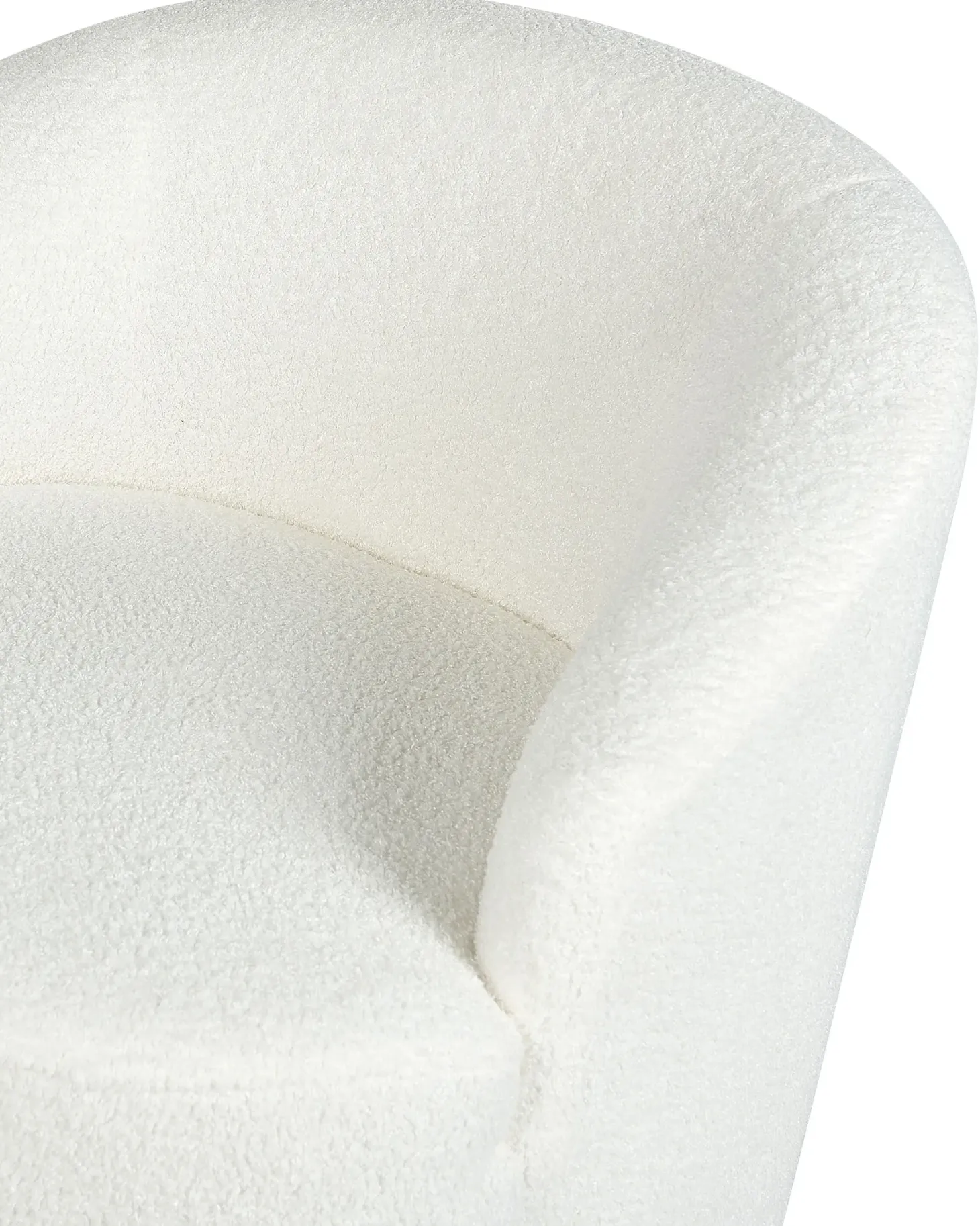 Dreje stol DAVIK Boucle Cremehvid