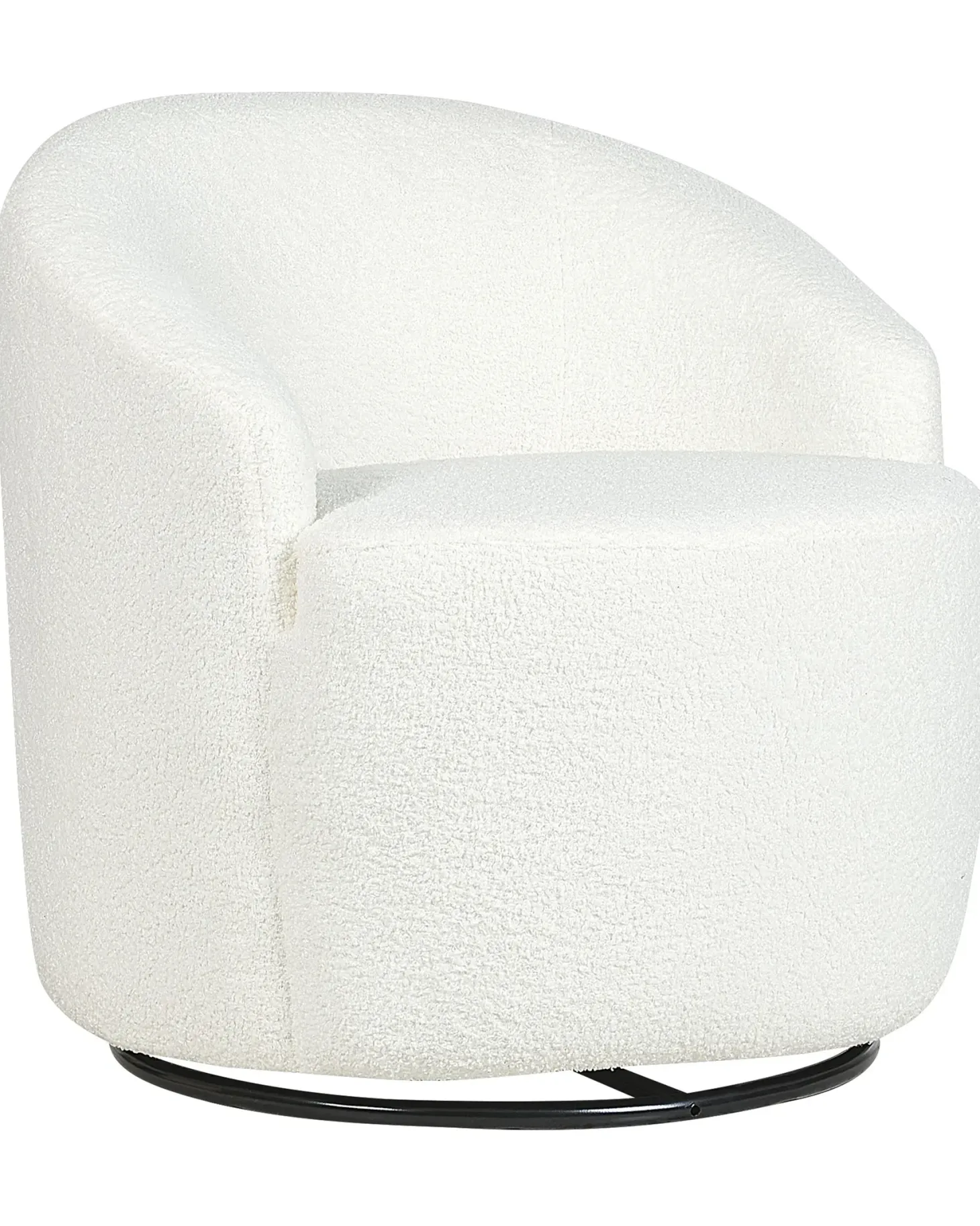 Dreje stol DAVIK Boucle Cremehvid