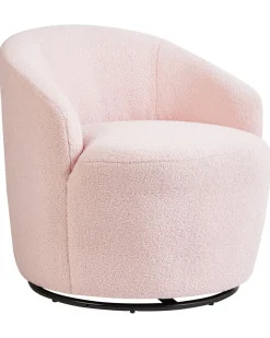 Dreje stol DAVIK Boucle Pastellrosa