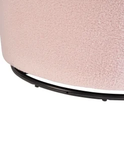 Dreje stol DAVIK Boucle Pastellrosa