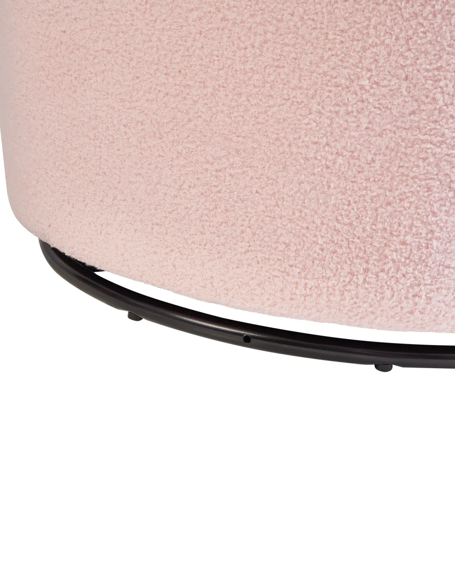 Dreje stol DAVIK Boucle Pastellrosa