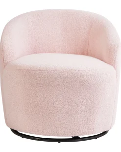 Dreje stol DAVIK Boucle Pastellrosa