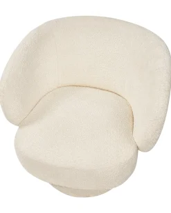 Dreje stol LIEKSA Boucle Cremehvid