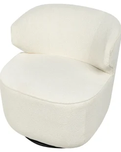 Dreje stol MOLLEBY Boucle Cremehvid