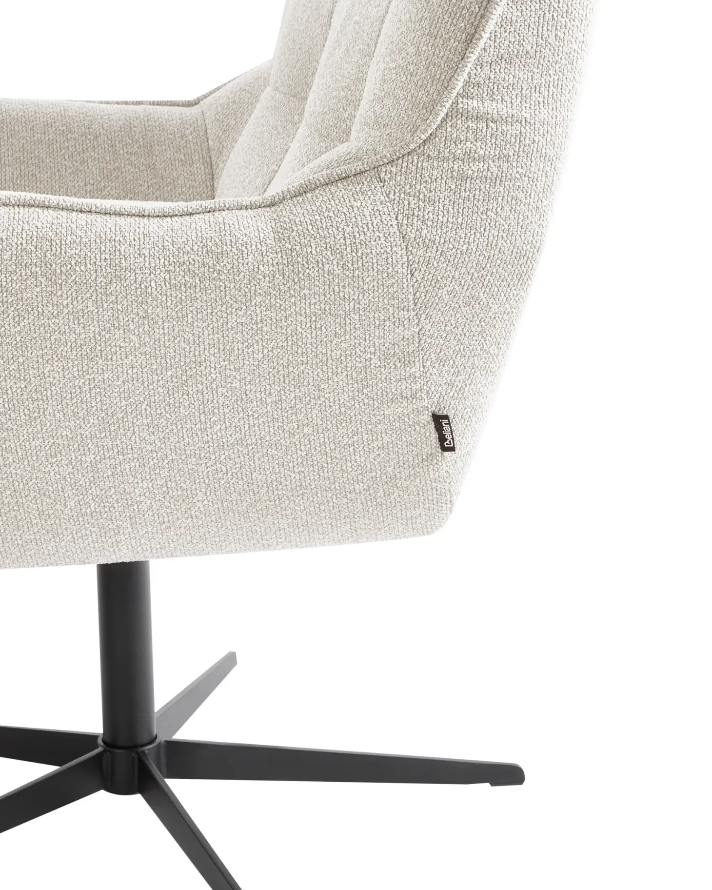 Dreje stol MOLLE II med fodskammel Lys Beige
