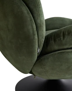 Dreje stol NOLVIK Velour Mørkegrøn