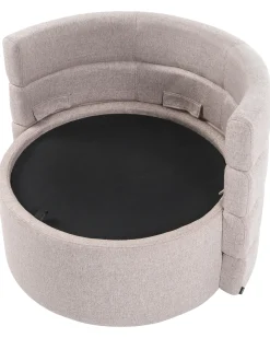 Dreje stol RANDERS med opbevaring Beige