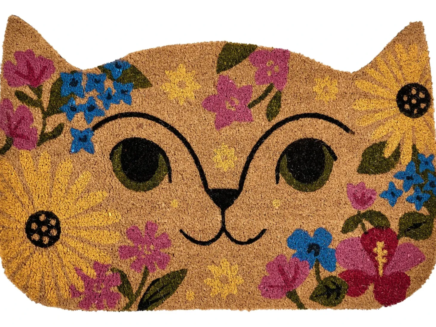 Dørmåtte CALIRAYA Multifarvet 60 x 90 cm Kat Kokos
