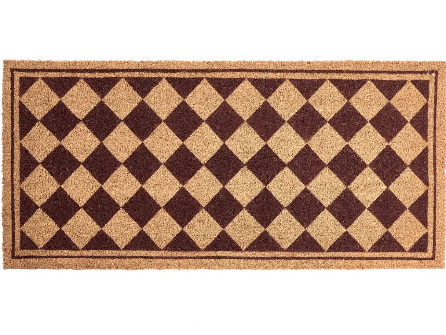 Dørmåtte CARDONA Beige/brun 55 x 120 cm Kokos