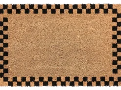 Dørmåtte SAGADA Beige/sort 60 x 90 cm Kokos