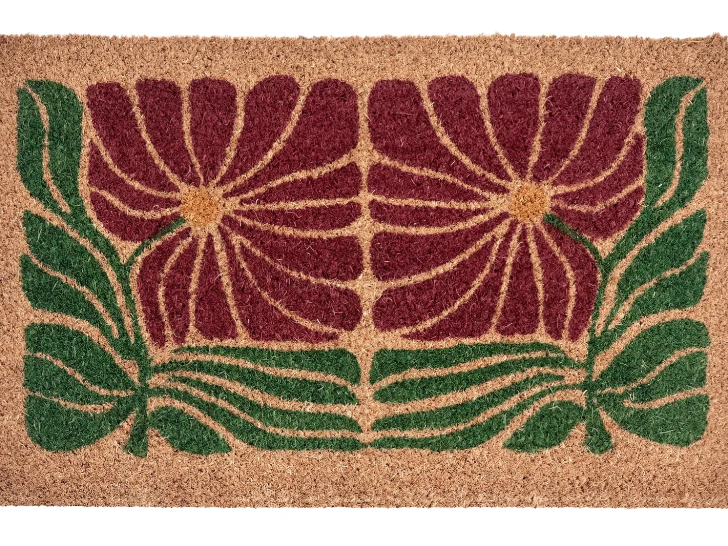 Dørmåtte TANALIAN Multifarvet 50 x 80 cm Blomst Kokos