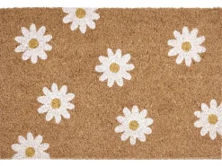Dørmåtte TOPKO Naturlig 40 x 60 cm Blomst Kokos