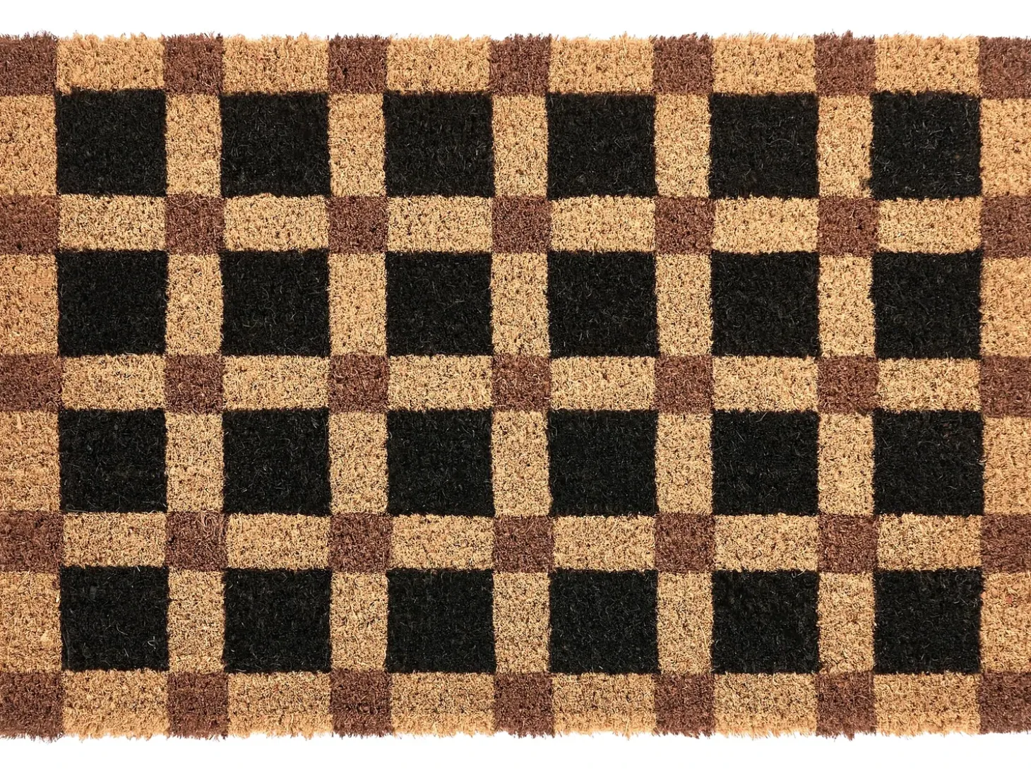 Dørmåtte VILLASIS Beige/sort 60 x 90 cm Kokos