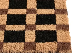 Dørmåtte VILLASIS Beige/sort 60 x 90 cm Kokos