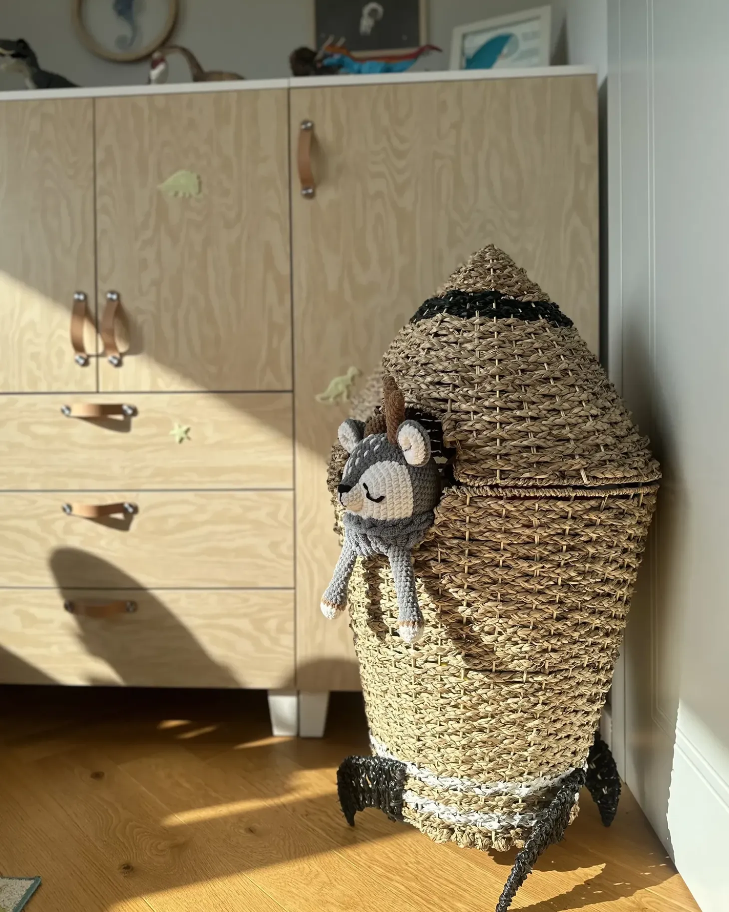 Dětský košík Raket PAARL Søgræs Naturlig