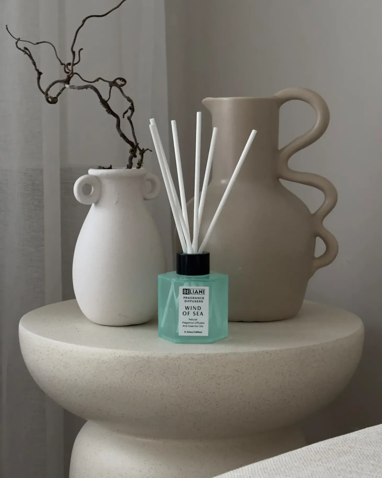 Duftlys med duftpinde CLASSY TINT Soja voks Fresh notes