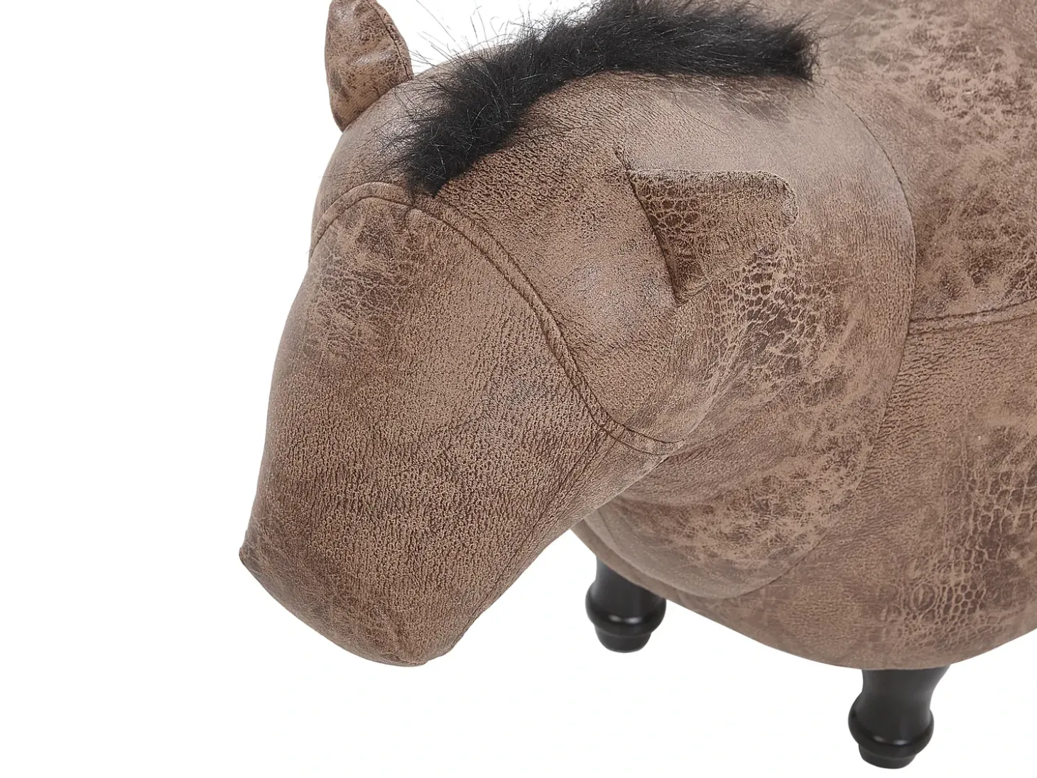 Dyrepuf HORSE Kunstlæder Lysebrun Hest