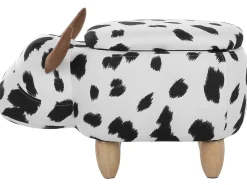 Dyrepuf med opbevaring COW Hvid Ko