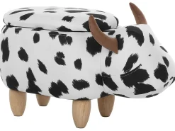 Dyrepuf med opbevaring COW Hvid Ko