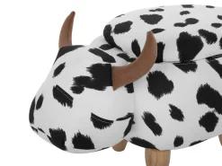 Dyrepuf med opbevaring COW Hvid Ko