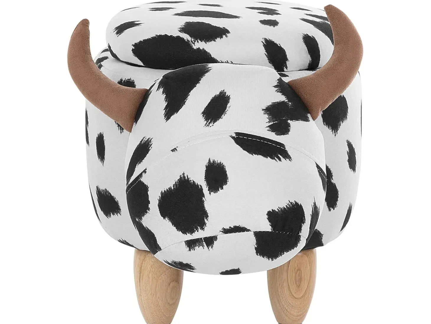 Dyrepuf med opbevaring COW Hvid Ko