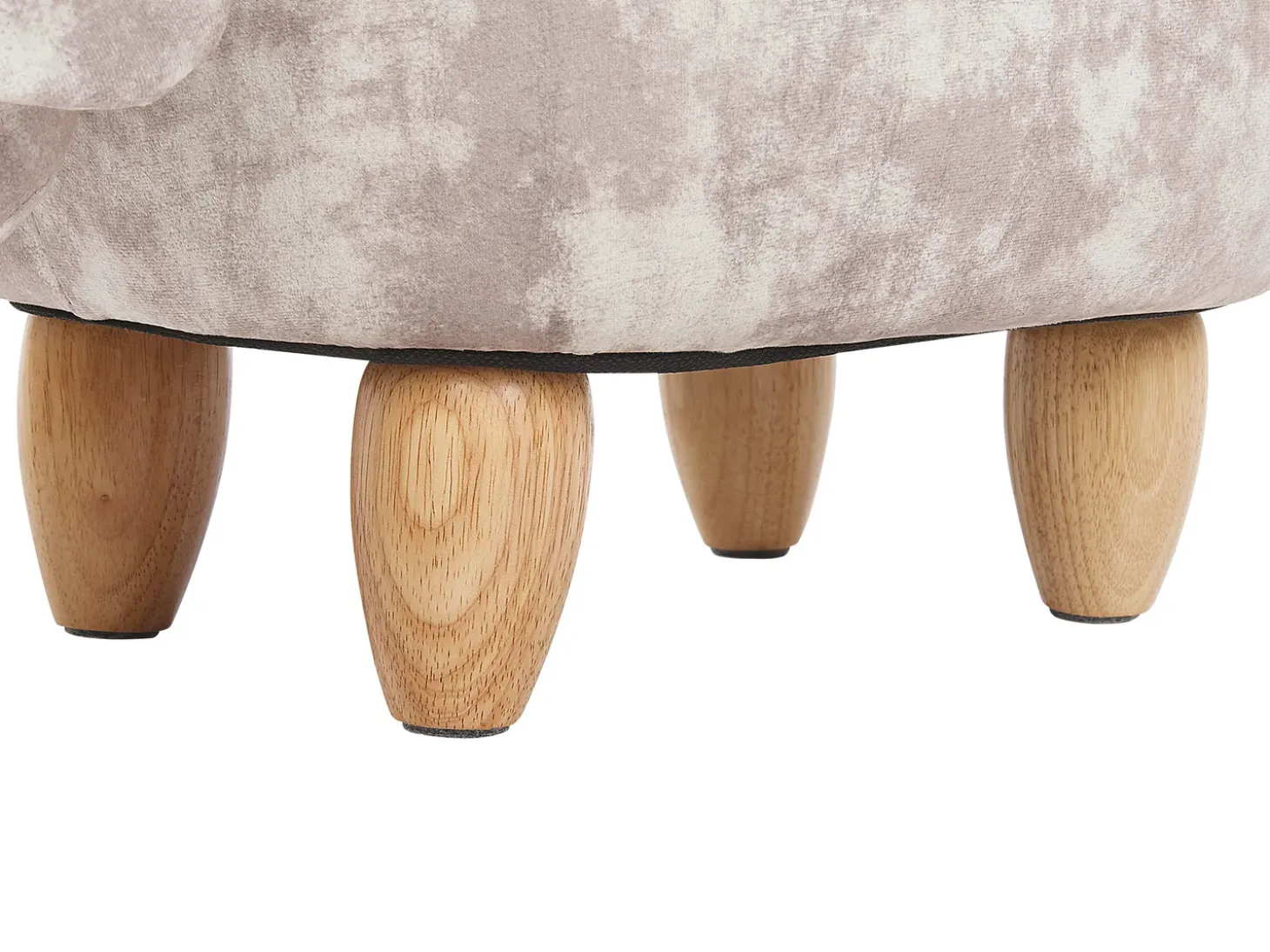Dyrepuf med opbevaring DOGGY Velour Beige Hund