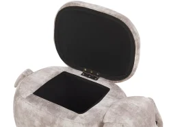 Dyrepuf med opbevaring DOGGY Velour Beige Hund